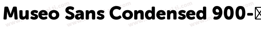 Museo Sans Condensed 900字体转换